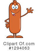 Sausage Character Clipart #1294063 by Hit Toon