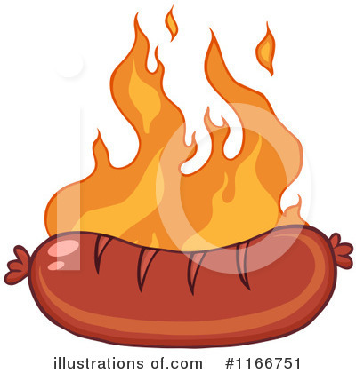 Sausage Clipart #1166751 by Hit Toon