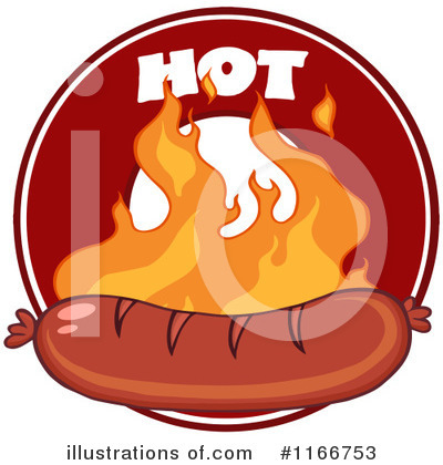 Royalty-Free (RF) Sausage Clipart Illustration by Hit Toon - Stock Sample #1166753