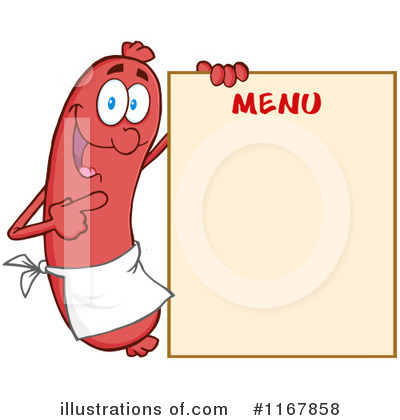 Royalty-Free (RF) Sausage Clipart Illustration by Hit Toon - Stock Sample #1167858