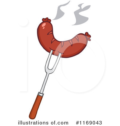 Royalty-Free (RF) Sausage Clipart Illustration by Hit Toon - Stock Sample #1169043