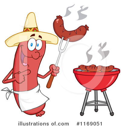 Royalty-Free (RF) Sausage Clipart Illustration by Hit Toon - Stock Sample #1169051