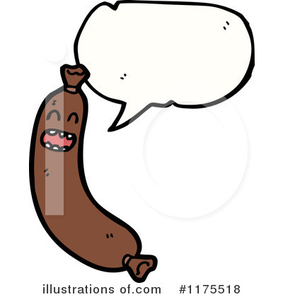 Royalty-Free (RF) Sausage Clipart Illustration by lineartestpilot - Stock Sample #1175518