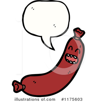 Royalty-Free (RF) Sausage Clipart Illustration by lineartestpilot - Stock Sample #1175603