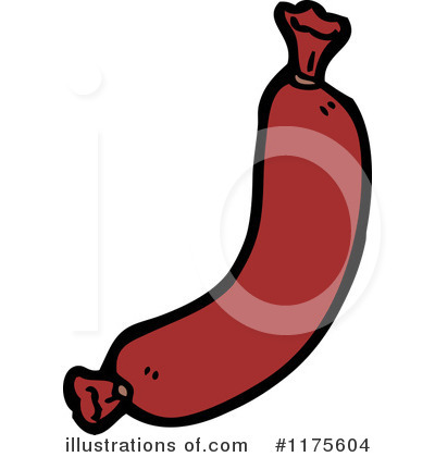 Royalty-Free (RF) Sausage Clipart Illustration by lineartestpilot - Stock Sample #1175604