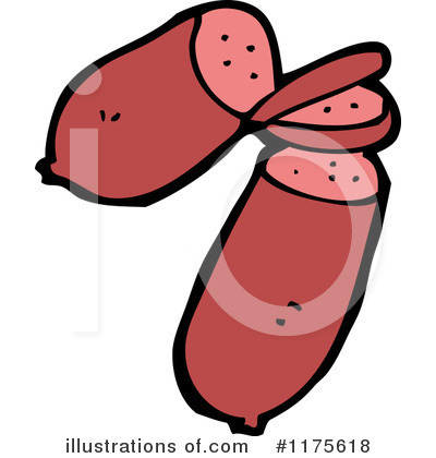 Royalty-Free (RF) Sausage Clipart Illustration by lineartestpilot - Stock Sample #1175618