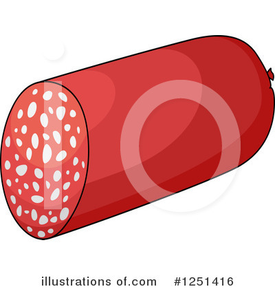 Royalty-Free (RF) Sausage Clipart Illustration by Vector Tradition SM - Stock Sample #1251416
