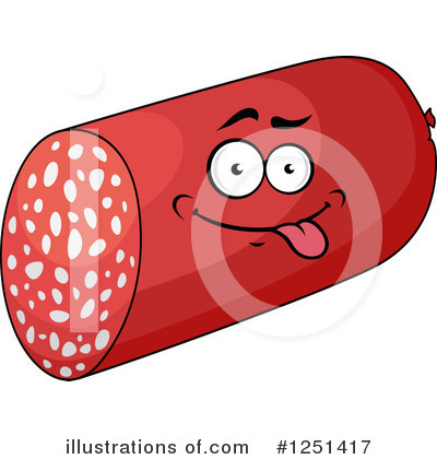 Royalty-Free (RF) Sausage Clipart Illustration by Vector Tradition SM - Stock Sample #1251417