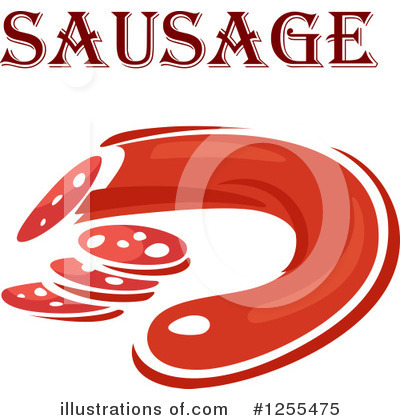 Royalty-Free (RF) Sausage Clipart Illustration by Vector Tradition SM - Stock Sample #1255475
