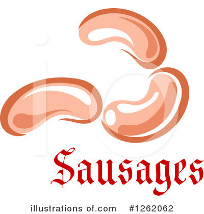 Royalty-Free (RF) Sausage Clipart Illustration by Vector Tradition SM - Stock Sample #1262062