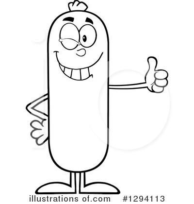 Royalty-Free (RF) Sausage Clipart Illustration by Hit Toon - Stock Sample #1294113