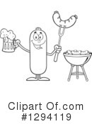 Sausage Clipart #1294119 by Hit Toon