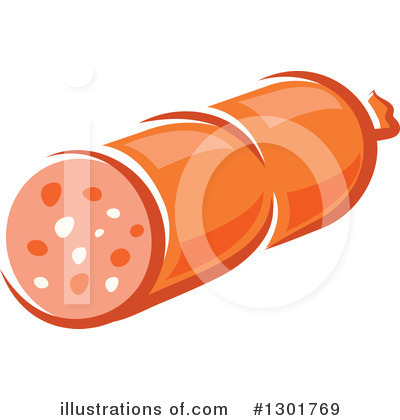Royalty-Free (RF) Sausage Clipart Illustration by Vector Tradition SM - Stock Sample #1301769