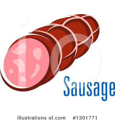 Royalty-Free (RF) Sausage Clipart Illustration by Vector Tradition SM - Stock Sample #1301771