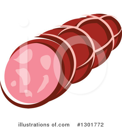 Royalty-Free (RF) Sausage Clipart Illustration by Vector Tradition SM - Stock Sample #1301772