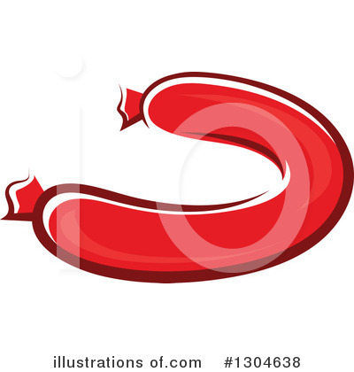 Royalty-Free (RF) Sausage Clipart Illustration by Vector Tradition SM - Stock Sample #1304638