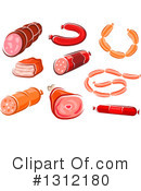 Sausage Clipart #1312180 by Vector Tradition SM