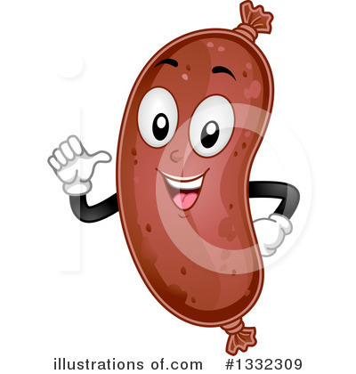 Royalty-Free (RF) Sausage Clipart Illustration by BNP Design Studio - Stock Sample #1332309