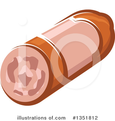 Royalty-Free (RF) Sausage Clipart Illustration by Vector Tradition SM - Stock Sample #1351812