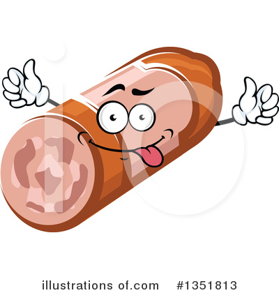 Royalty-Free (RF) Sausage Clipart Illustration by Vector Tradition SM - Stock Sample #1351813