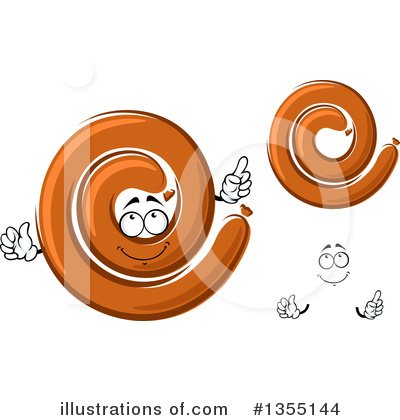 Royalty-Free (RF) Sausage Clipart Illustration by Vector Tradition SM - Stock Sample #1355144