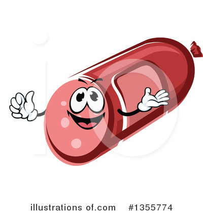 Royalty-Free (RF) Sausage Clipart Illustration by Vector Tradition SM - Stock Sample #1355774