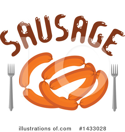 Royalty-Free (RF) Sausage Clipart Illustration by Vector Tradition SM - Stock Sample #1433028