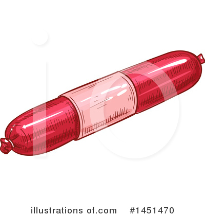 Royalty-Free (RF) Sausage Clipart Illustration by Vector Tradition SM - Stock Sample #1451470