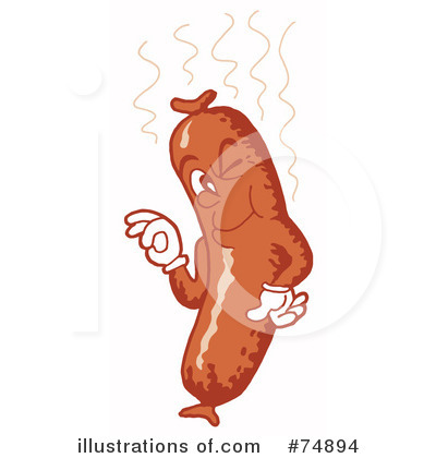Sausage Clipart #74894 by LaffToon