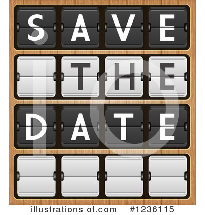Save The Date Clipart #1236115 by Eugene