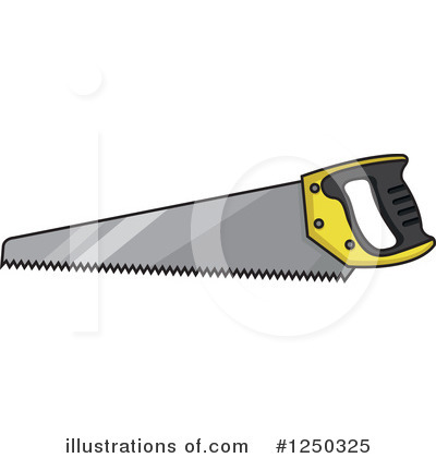 Hand Saw Clipart #1250325 by Vector Tradition SM
