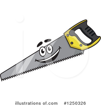 Hand Saw Clipart #1250326 by Vector Tradition SM
