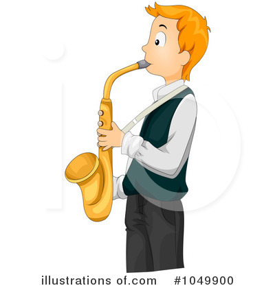 Royalty-Free (RF) Saxophone Clipart Illustration by BNP Design Studio - Stock Sample #1049900