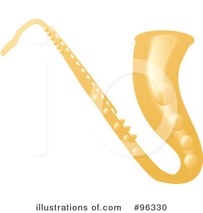 Royalty-Free (RF) Saxophone Clipart Illustration by Rasmussen Images - Stock Sample #96330
