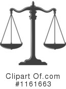 Scales Of Justice Clipart #1161663 by Vector Tradition SM