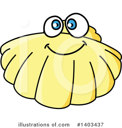 Royalty-Free (RF) Scallop Clipart Illustration by Vector Tradition SM - Stock Sample #1403437