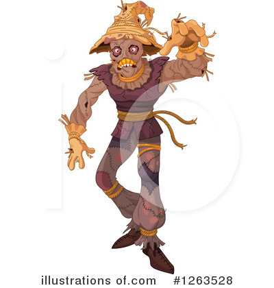 Royalty-Free (RF) Scarecrow Clipart Illustration by Pushkin - Stock Sample #1263528