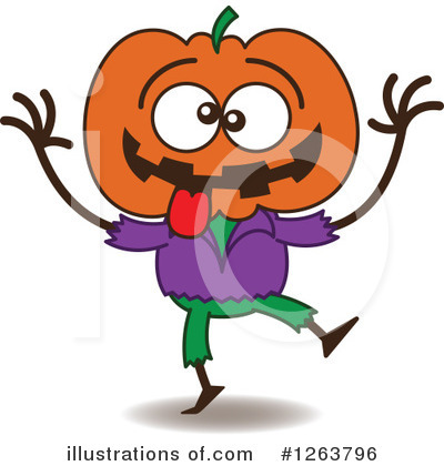 Royalty-Free (RF) Scarecrow Clipart Illustration by Zooco - Stock Sample #1263796