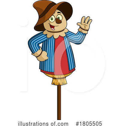 Scarecrow Clipart #1805505 by Hit Toon