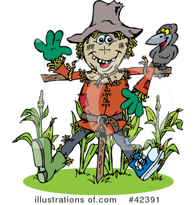 Scarecrow Clipart #42391 by Dennis Holmes Designs