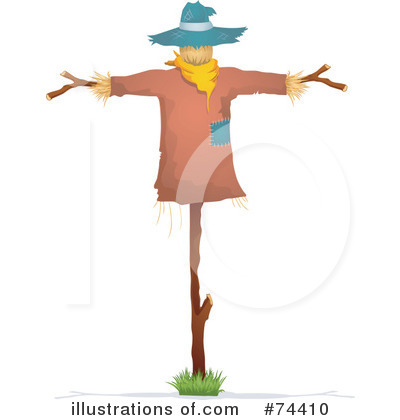 Royalty-Free (RF) Scarecrow Clipart Illustration by BNP Design Studio - Stock Sample #74410