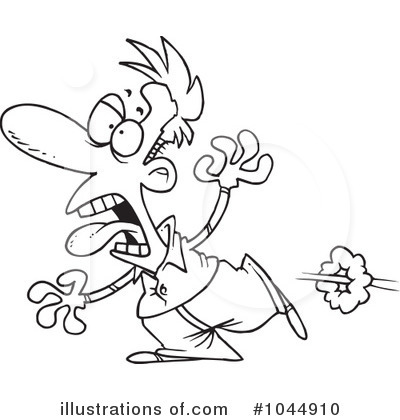 Royalty-Free (RF) Scared Clipart Illustration by toonaday - Stock Sample #1044910