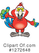 Scarlet Macaw Clipart #1272648 by Dennis Holmes Designs