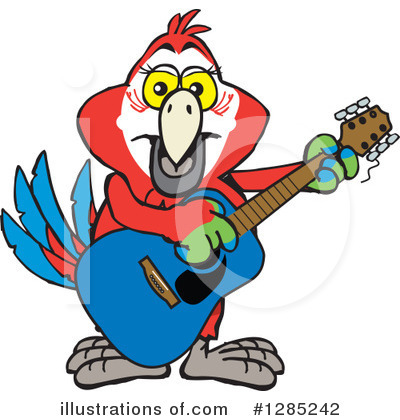 Scarlet Macaw Clipart #1285242 by Dennis Holmes Designs