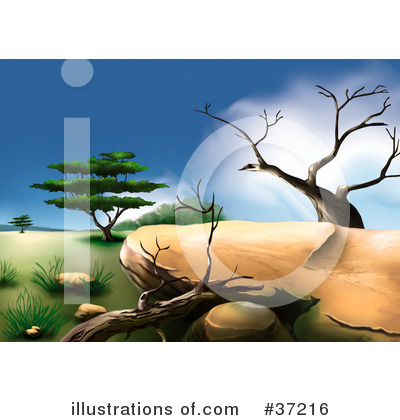 Royalty-Free (RF) Scenes Clipart Illustration by dero - Stock Sample #37216