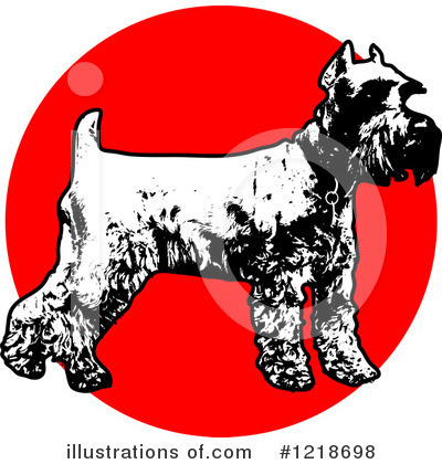 Schnauzer Clipart #1218698 by Maria Bell