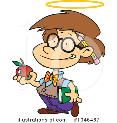 Royalty-Free (RF) School Boy Clipart Illustration by toonaday - Stock Sample #1046487