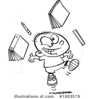 Royalty-Free (RF) School Boy Clipart Illustration by toonaday - Stock Sample #1063579