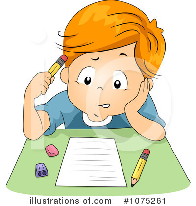 Royalty-Free (RF) School Boy Clipart Illustration by BNP Design Studio - Stock Sample #1075261