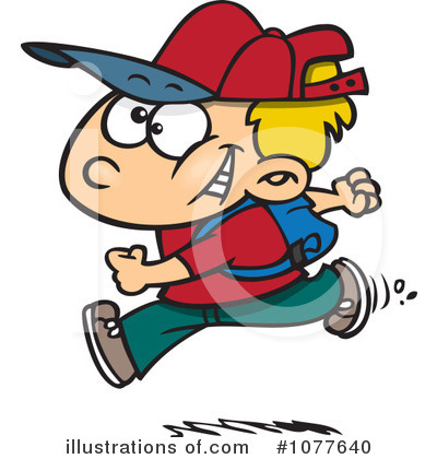 Royalty-Free (RF) School Boy Clipart Illustration by toonaday - Stock Sample #1077640